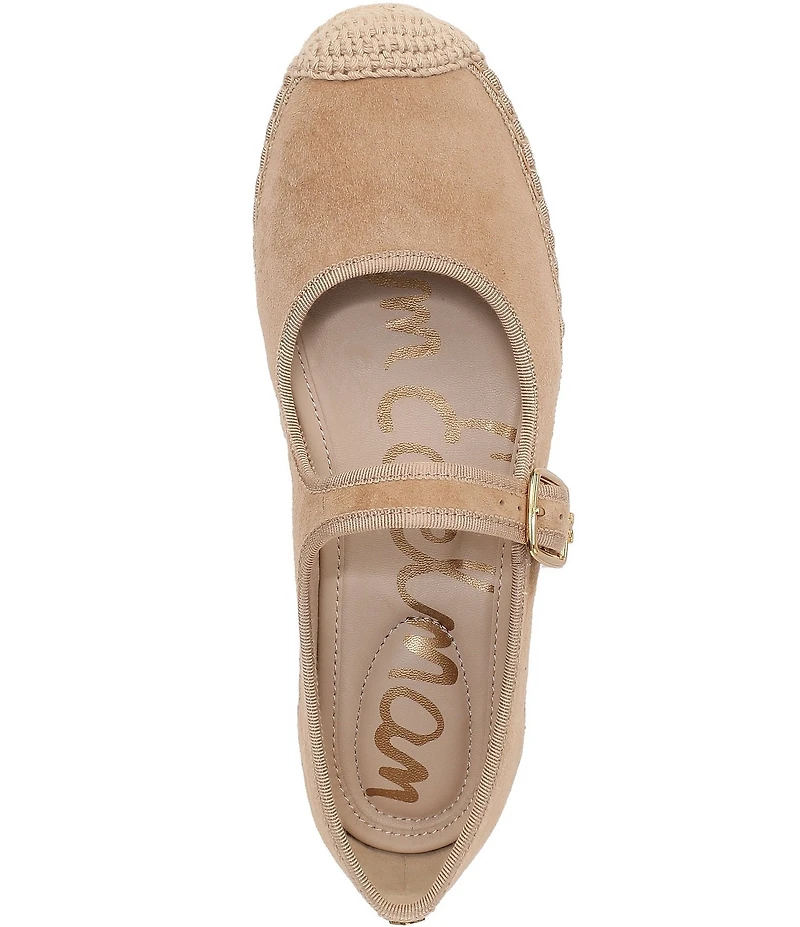 Sam Edelman Mackie Suede Mary Jane Platform Espadrilles