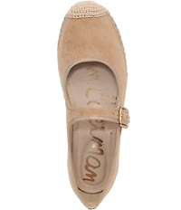 Sam Edelman Mackie Suede Mary Jane Platform Espadrilles