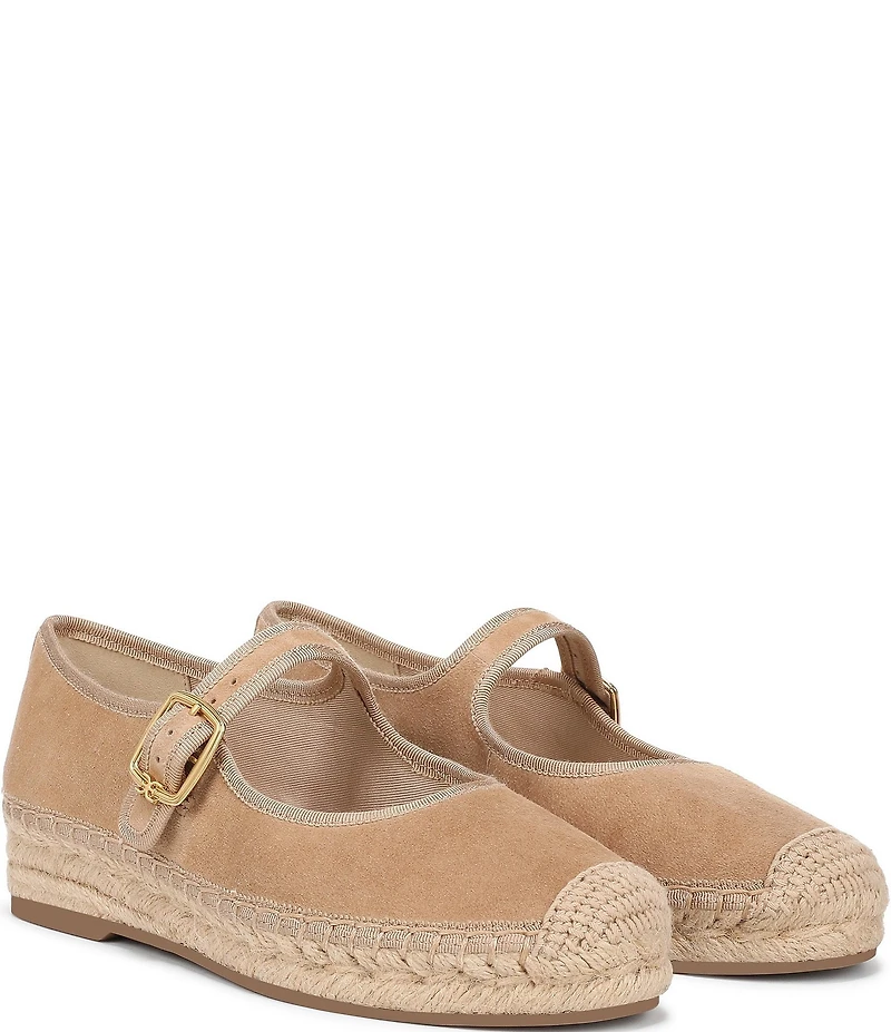 Sam Edelman Mackie Suede Mary Jane Platform Espadrilles