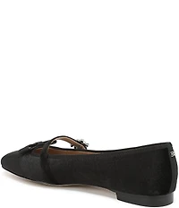 Sam Edelman Madi Velvet Jewel Ornament Cap Toe Mary Jane Flats