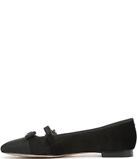 Sam Edelman Madi Velvet Jewel Ornament Cap Toe Mary Jane Flats