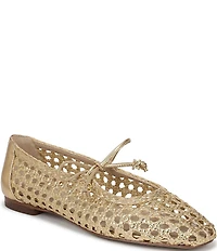 Sam Edelman Marcie Woven Raffia Bow Ballet Flats