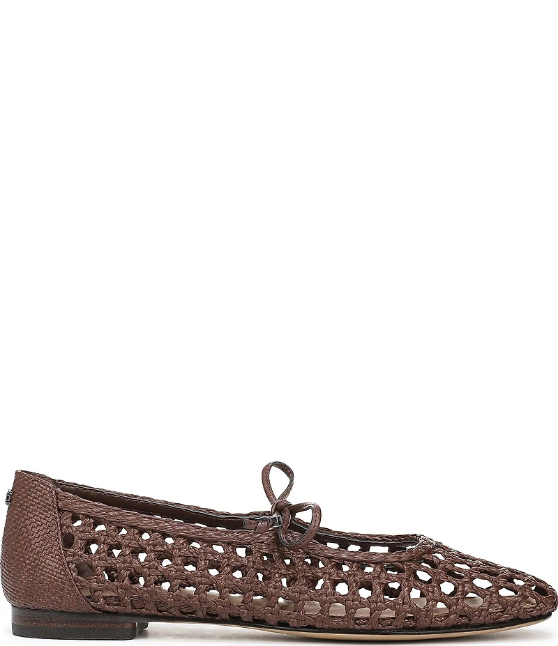 Sam Edelman Marcie Woven Raffia Bow Ballet Flats