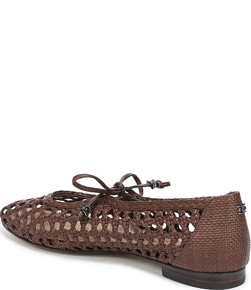 Sam Edelman Marcie Woven Raffia Bow Ballet Flats