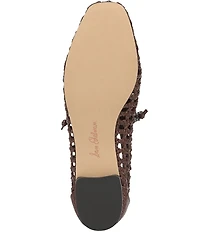 Sam Edelman Marcie Woven Raffia Bow Ballet Flats