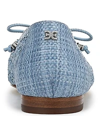 Sam Edelman Marcie Woven Raffia Bow Ballet Flats