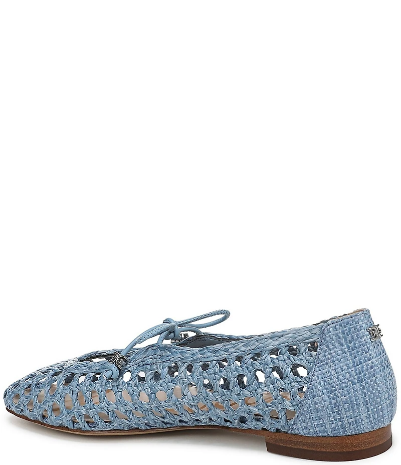 Sam Edelman Marcie Woven Raffia Bow Ballet Flats