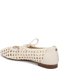 Sam Edelman Marcie Woven Raffia Bow Ballet Flats