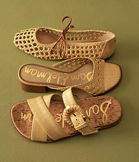 Sam Edelman Marcie Woven Raffia Bow Ballet Flats