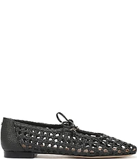 Sam Edelman Marcie Woven Raffia Bow Ballet Flats