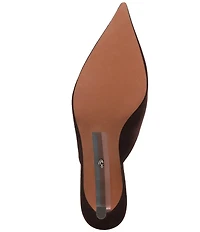 Sam Edelman Margeaux High Vamp Suede Pointed Toe Dress Mules