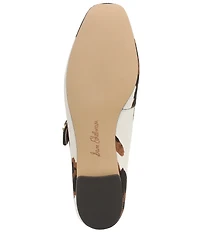 Sam Edelman Michaela Cow Print Calf Hair Mary Jane Flats