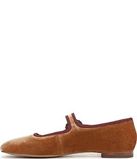 Sam Edelman Michaela Glow Velvet Embellished Buckle Mary Jane Flats