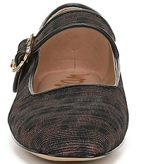 Sam Edelman Michaela Leopard Glitz Fabric Mary Jane Flats