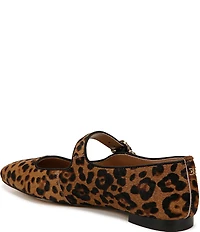 Sam Edelman Michaela Leopard Print Calf Hair Mary Jane Flats