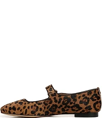 Sam Edelman Michaela Leopard Print Calf Hair Mary Jane Flats