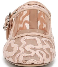 Sam Edelman Michaela Mesh Embroidered Mary Jane Flats