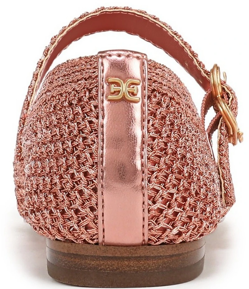 Sam Edelman Michaela Metallic Knit Mary Jane Flats