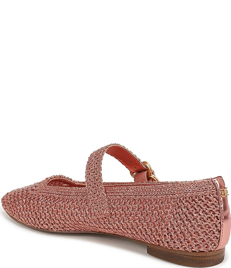 Sam Edelman Michaela Metallic Knit Mary Jane Flats