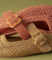 Sam Edelman Michaela Metallic Knit Mary Jane Flats