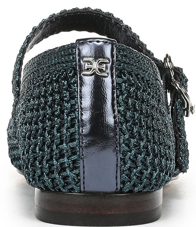 Sam Edelman Michaela Metallic Knit Mary Jane Flats