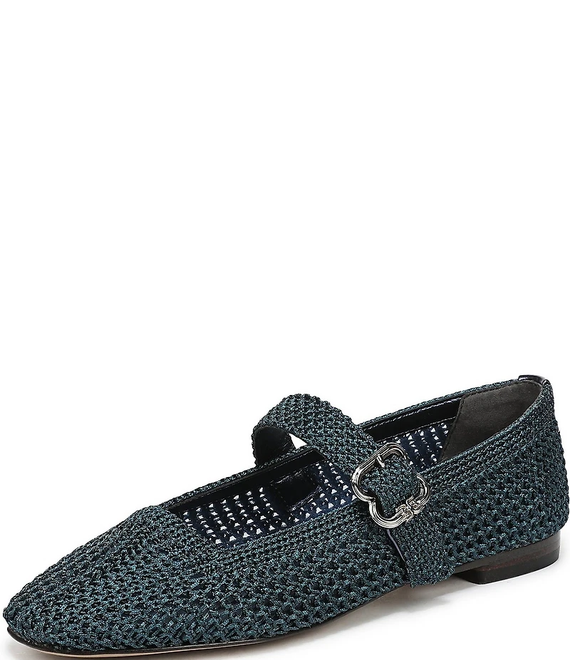 Sam Edelman Michaela Metallic Knit Mary Jane Flats