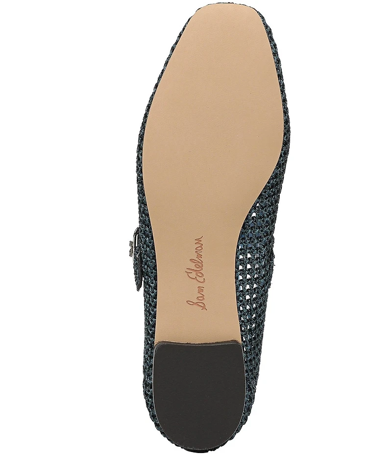 Sam Edelman Michaela Metallic Knit Mary Jane Flats