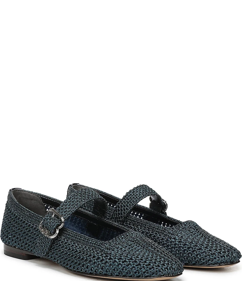 Sam Edelman Michaela Metallic Knit Mary Jane Flats
