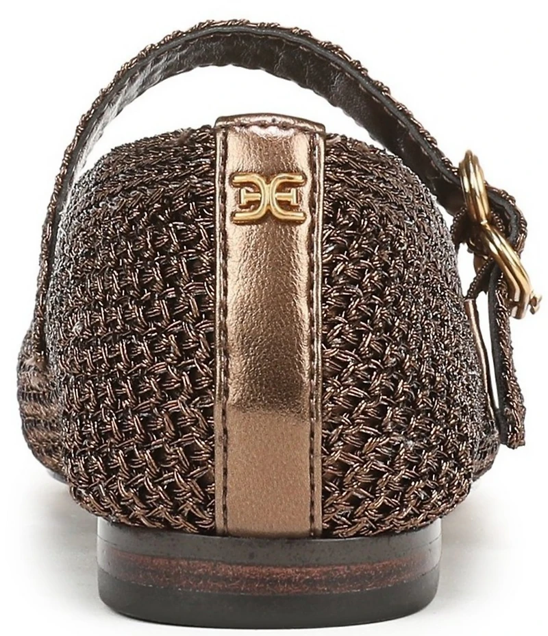 Sam Edelman Michaela Metallic Knit Mary Jane Flats