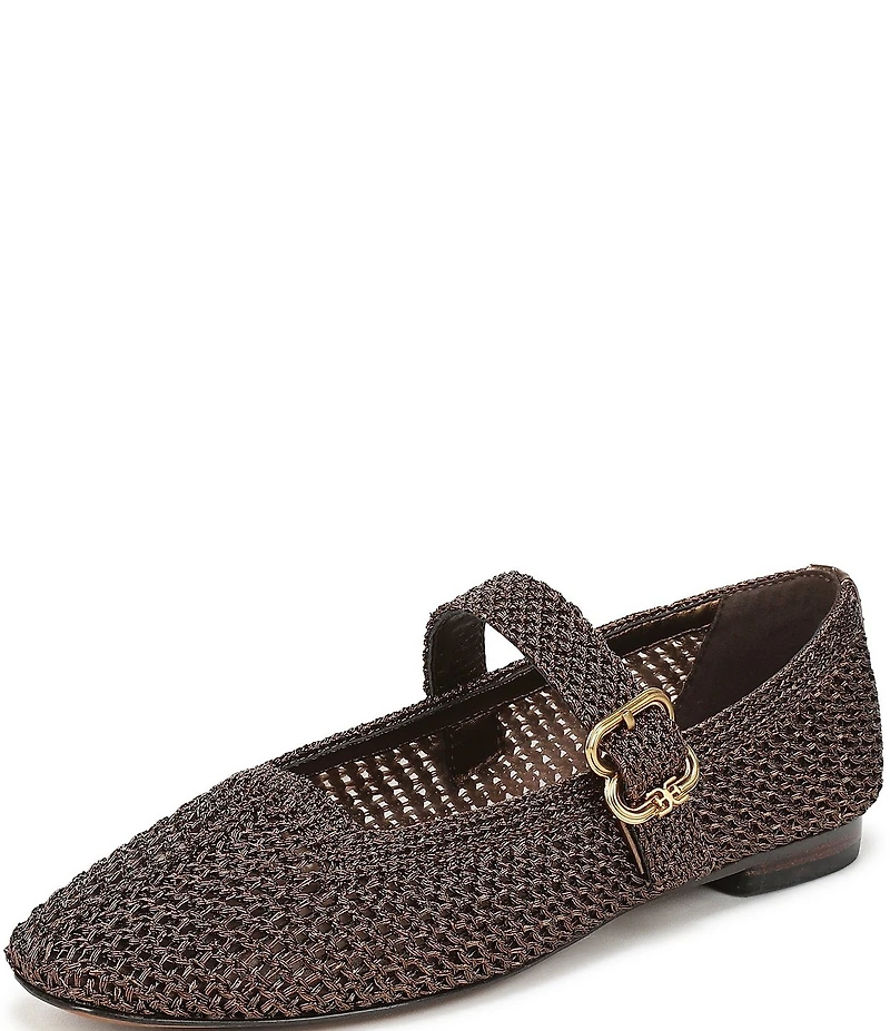 Sam Edelman Michaela Metallic Knit Mary Jane Flats