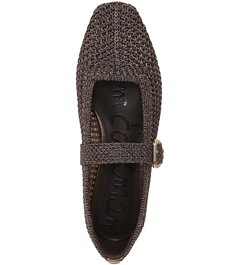 Sam Edelman Michaela Metallic Knit Mary Jane Flats