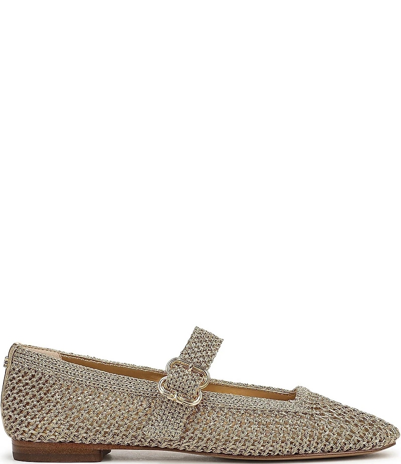 Sam Edelman Michaela Metallic Knit Mary Jane Flats