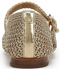 Sam Edelman Michaela Metallic Knit Mary Jane Flats