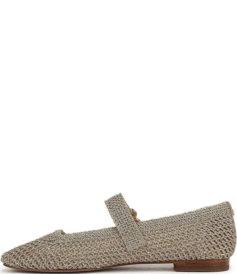 Sam Edelman Michaela Metallic Knit Mary Jane Flats