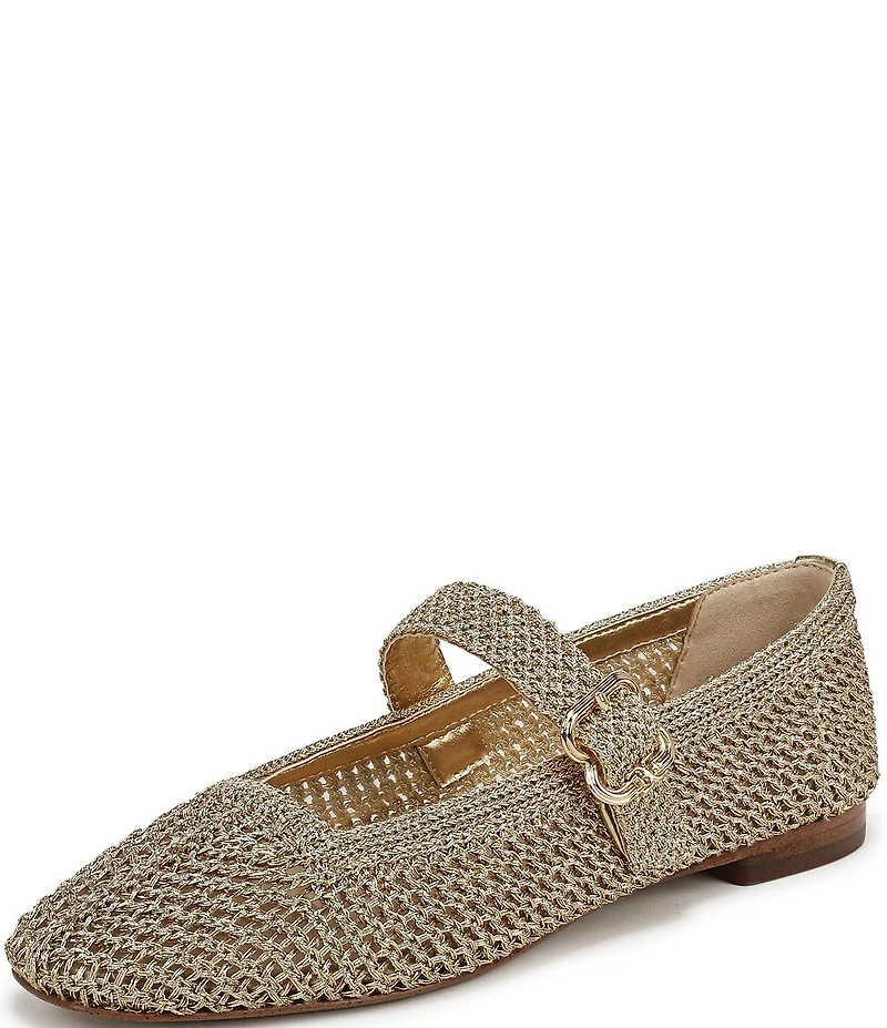 Sam Edelman Michaela Metallic Knit Mary Jane Flats