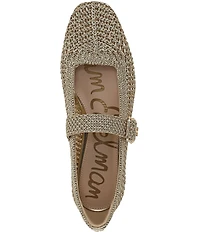 Sam Edelman Michaela Metallic Knit Mary Jane Flats