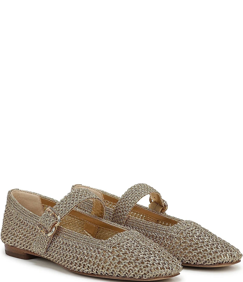 Sam Edelman Michaela Metallic Knit Mary Jane Flats