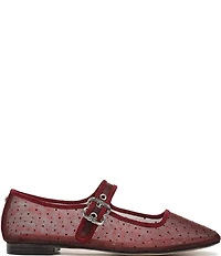 Sam Edelman Michaela Mini Polka Dot Mesh Mary Jane Flats