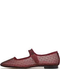 Sam Edelman Michaela Mini Polka Dot Mesh Mary Jane Flats