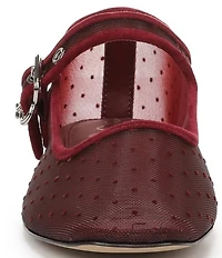 Sam Edelman Michaela Mini Polka Dot Mesh Mary Jane Flats