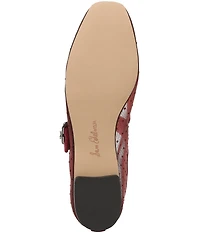 Sam Edelman Michaela Mini Polka Dot Mesh Mary Jane Flats