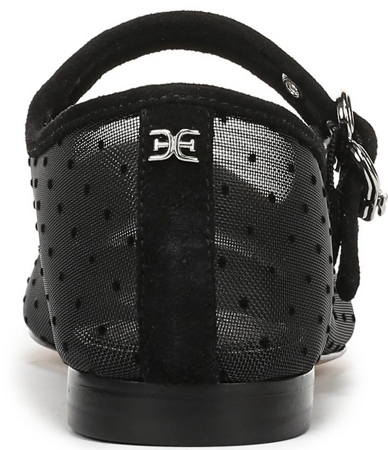 Sam Edelman Michaela Mini Polka Dot Mesh Mary Jane Flats