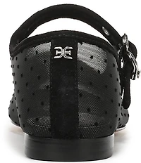 Sam Edelman Michaela Mini Polka Dot Mesh Mary Jane Flats
