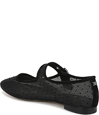 Sam Edelman Michaela Mini Polka Dot Mesh Mary Jane Flats
