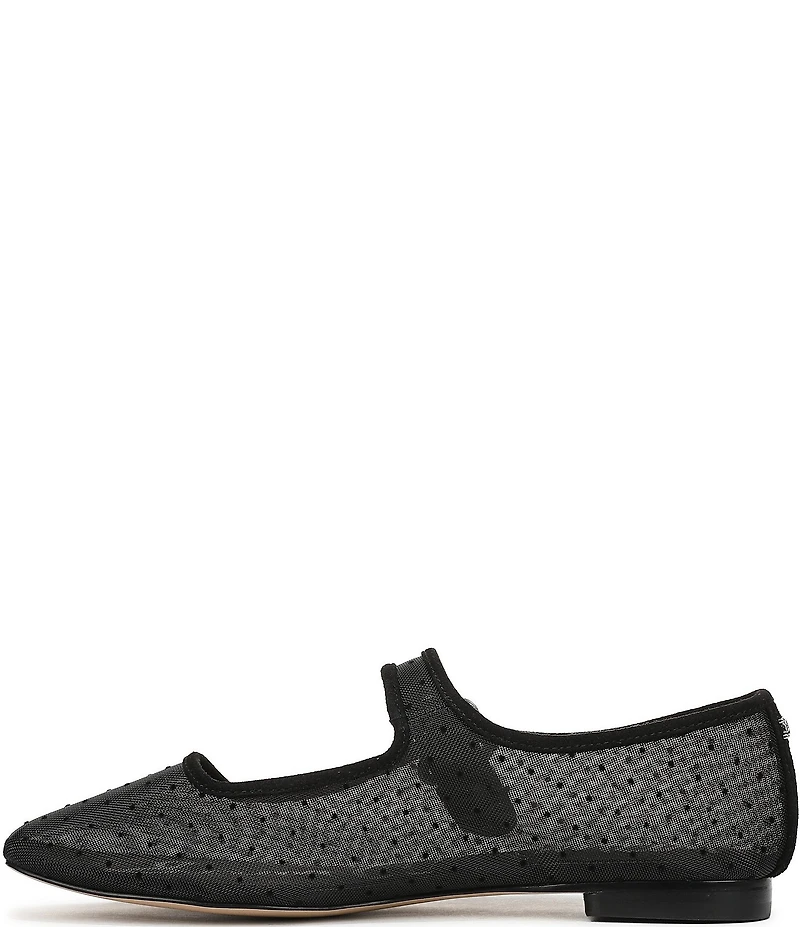 Sam Edelman Michaela Mini Polka Dot Mesh Mary Jane Flats