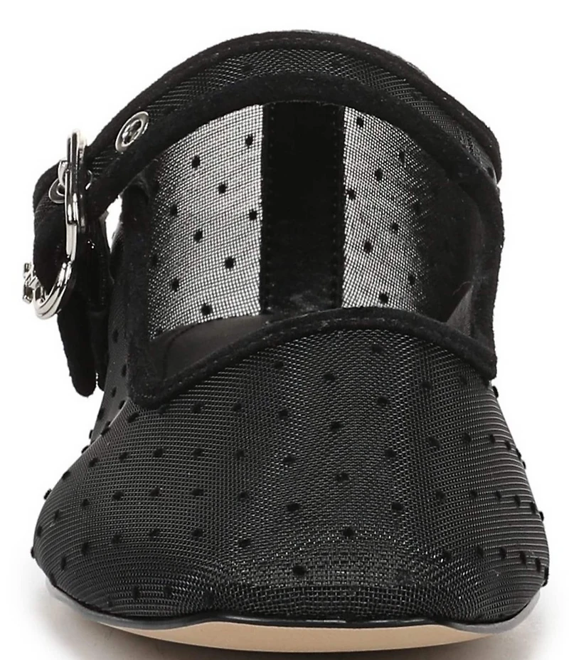 Sam Edelman Michaela Mini Polka Dot Mesh Mary Jane Flats