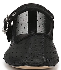 Sam Edelman Michaela Mini Polka Dot Mesh Mary Jane Flats