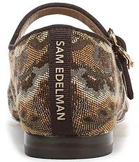 Sam Edelman Michaela Paisley Print Fabric Mary Jane Flats