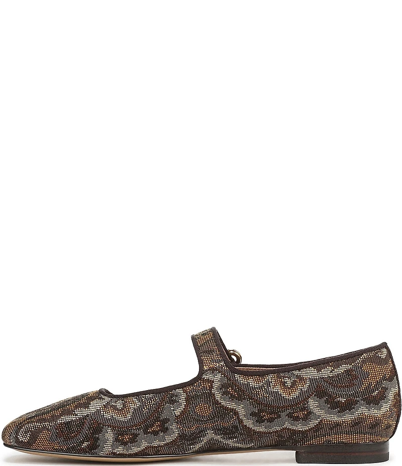 Sam Edelman Michaela Paisley Print Fabric Mary Jane Flats
