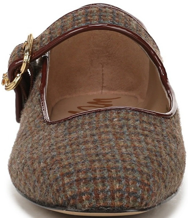 Sam Edelman Michaela Plaid Fabric Mary Jane Flats
